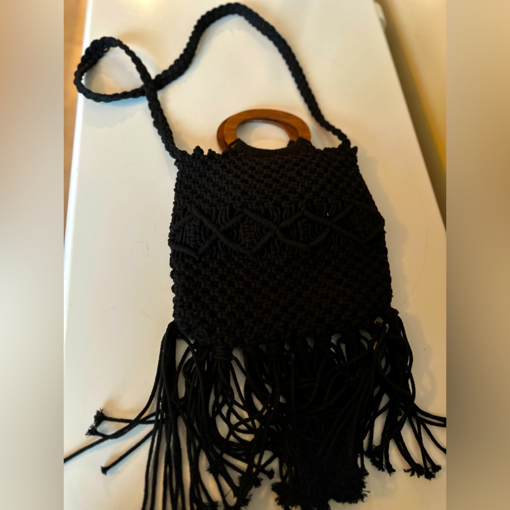 Danielle Nicole Macrame Handbag - image 3